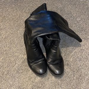 All black leather boots!